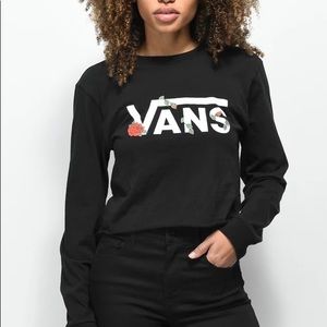 VANS LONG SLEEVE CROPPED TEE